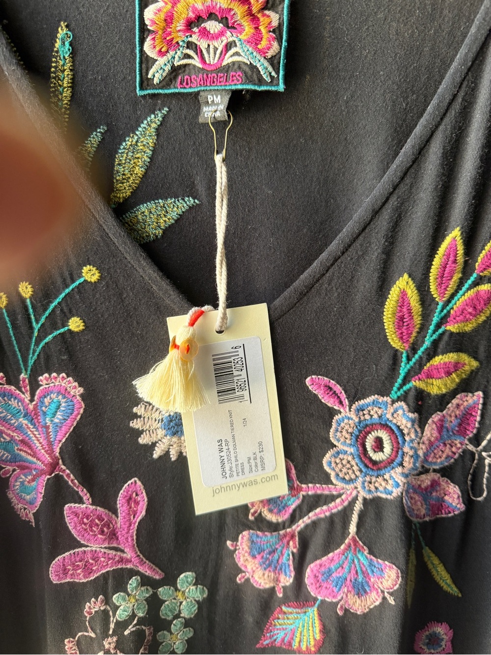NWT Johnny Was SHILO DOLMAN TIERED KNIT $230 DRESS - Picture 7 of 9